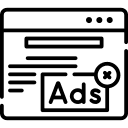 Advertising assets icon for digital marketing campaigns